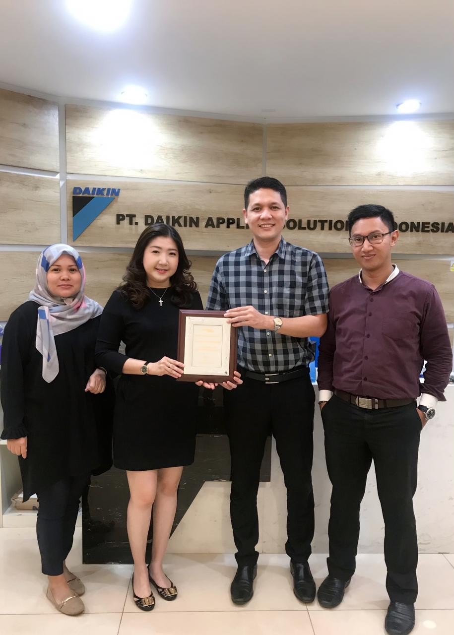 Customer Appreciation Award to Daikin May 2019